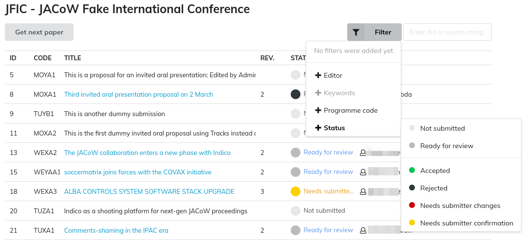 Assigning an editable - JACoW - Running an IPAC